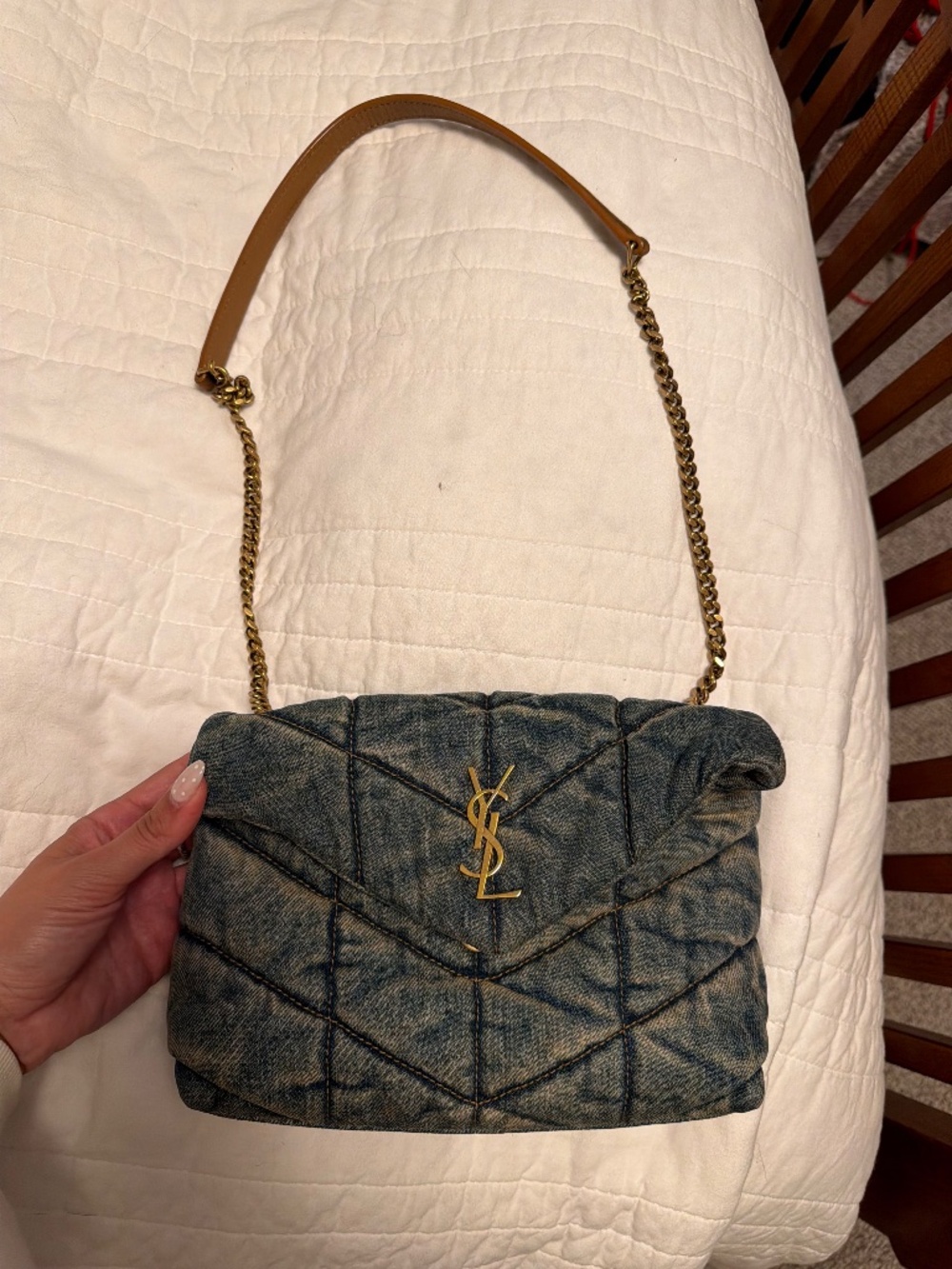 ysl denim baggy